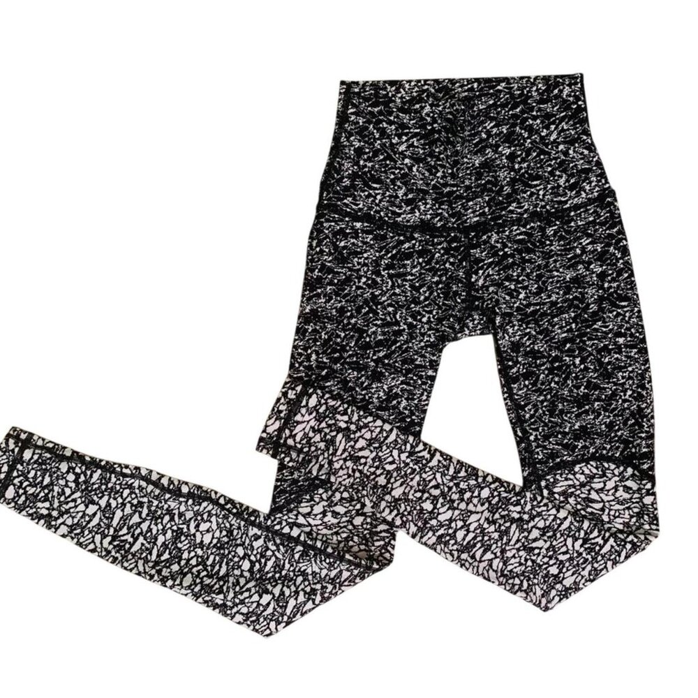 NWOT Lululemon Static Print Contrast Full Leggings